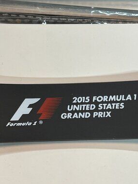 Formula 1 Logo Magnet 2015 United States Grand Prix Black Rectangular LOT 3
